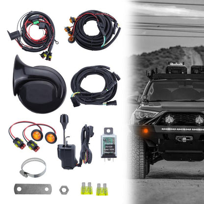 CP-5221 UTV Turn Signal Kit with Horn, Plug and Play Street Legal with Column Turn Switch and 105, Amber LED Blinker Kit, CP-5221