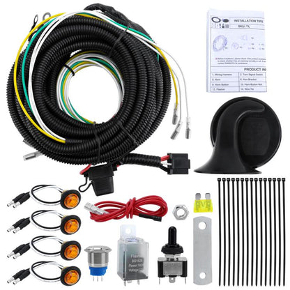 CP-5227 UTV / ATV Turn Signal Kit, Street Legal Kit with Toggle Switch, CP-5227