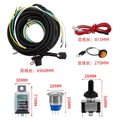 CP-5227 UTV / ATV Turn Signal Kit, Street Legal Kit with Toggle Switch, CP-5227