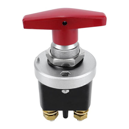 300A High Current Silver-plated Copper 12V-36V Battery Cut Off Switch with Red Handle Isolator, CP-5317