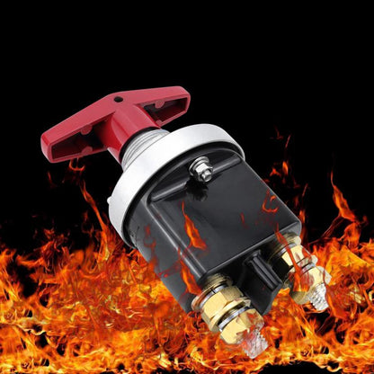 300A High Current Silver-plated Copper 12V-36V Battery Cut Off Switch with Red Handle Isolator, CP-5317