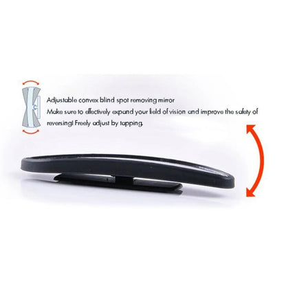 3R-060 One Pair Car Auxiliary Side View Mirror Round Blind Spot Wide Angle Mirror