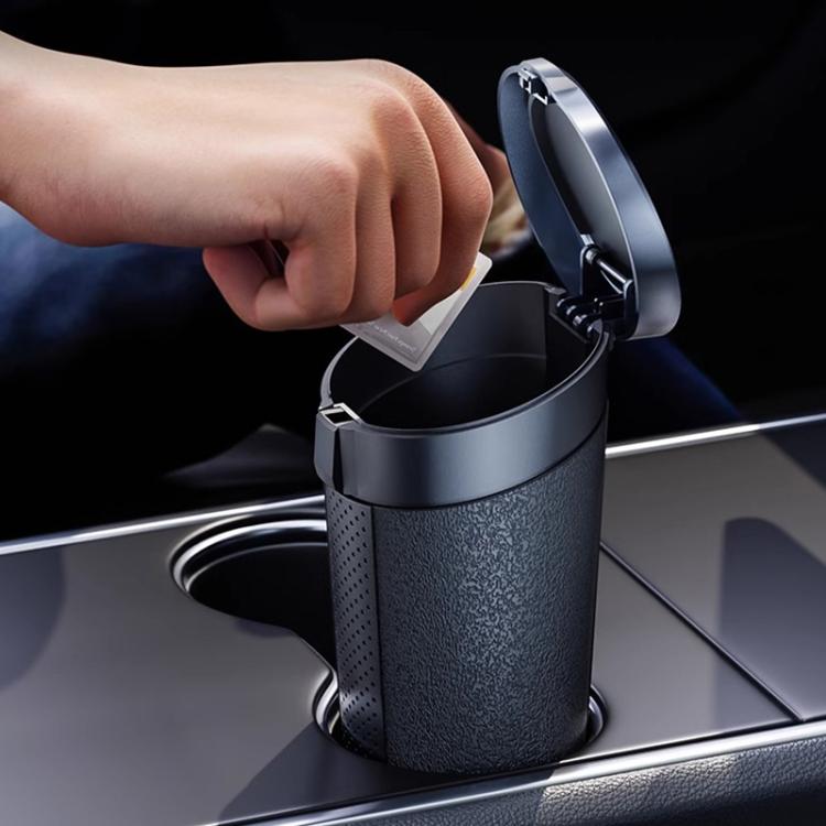 SHUNWEI SD-1612 Car Trash Can Portable Soft Cup-Shaped Waste Bin for Vehicles, SD-1612 (Black), SD-1612 (Silver)