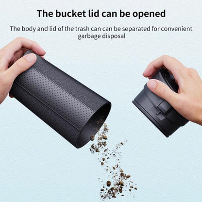 SHUNWEI SD-1612 Car Trash Can Portable Soft Cup-Shaped Waste Bin for Vehicles, SD-1612 (Black), SD-1612 (Silver)
