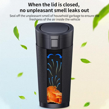 SHUNWEI SD-1612 Car Trash Can Portable Soft Cup-Shaped Waste Bin for Vehicles, SD-1612 (Black), SD-1612 (Silver)