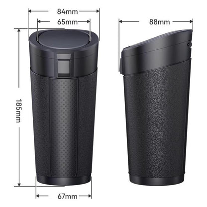SHUNWEI SD-1612 Car Trash Can Portable Soft Cup-Shaped Waste Bin for Vehicles, SD-1612 (Black), SD-1612 (Silver)