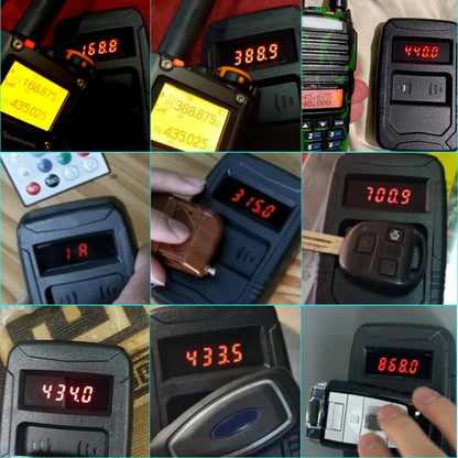 WOYO PL001 Car Remote Control Tester 10-1000MHZ RF IR Infrared Wireless Digital Frequency Tester for Truck Door Key Remote Clone, PL001