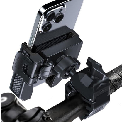 Carbon Fiber Texture Bicycle Non-slip Scooter Phone Holder