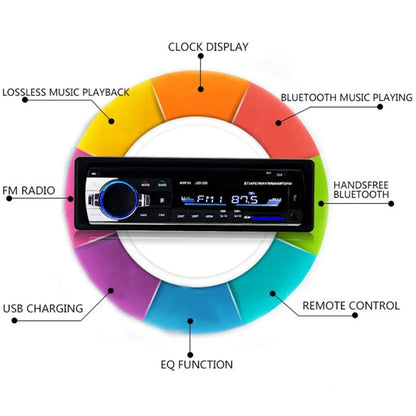 JSD-520 Car Stereo Radio MP3 Audio Player Support Bluetooth Hand-free Calling / FM / USB / SD, EU Plug Version, JSD-520, EU Plug Version