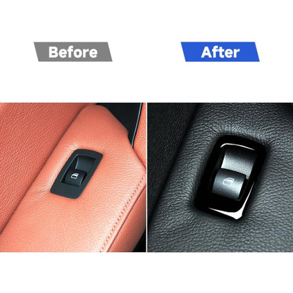 Car Left Drive Window Lift Panel + Start Button Decorative Sticker for BMW X5 E70 2008-2013 / X6 E71 2009-2014, Window Lift Panel, Left, Basic Version