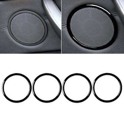 4pcs / Set Car Door Horn Ring Decorative Sticker for BMW X5 E70 2008-2013 / X6 E71 2009-2014, Left and Right Drive Universal, Door Horn Ring 4pcs