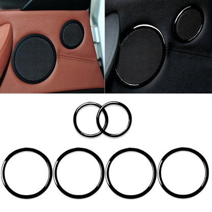 6pcs / Set Car Door Horn Ring Decorative Sticker for BMW X5 E70 2008-2013 / X6 E71 2009-2014, Left and Right Drive Universal, Door Horn Ring 6pcs