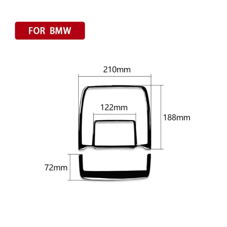 Car Reading Light Panel Decorative Sticker for BMW X5 E70 / X6 E71 2008-2013, Left and Right Drive Universal, Reading Light Panel