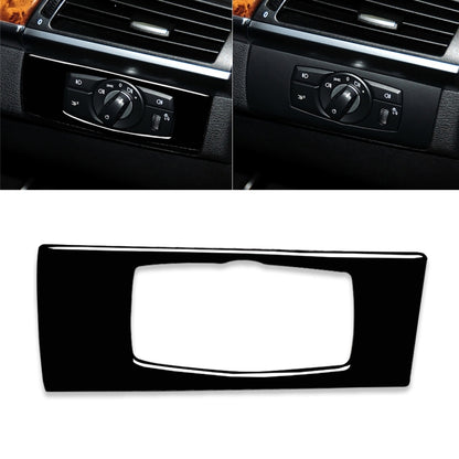 Car Right Drive Headlight Switch Panel Decorative Sticker for BMW E70 X5 / E71 X6 2008-2013, Right Drive Headlight Switch