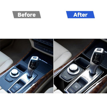 Car Right Drive Gear Panel Decorative Sticker for BMW X5 E70 2008-2013 / X6 E71 2009-2014, For X5 E70 / X6 E71 Low Ver, Right Drive