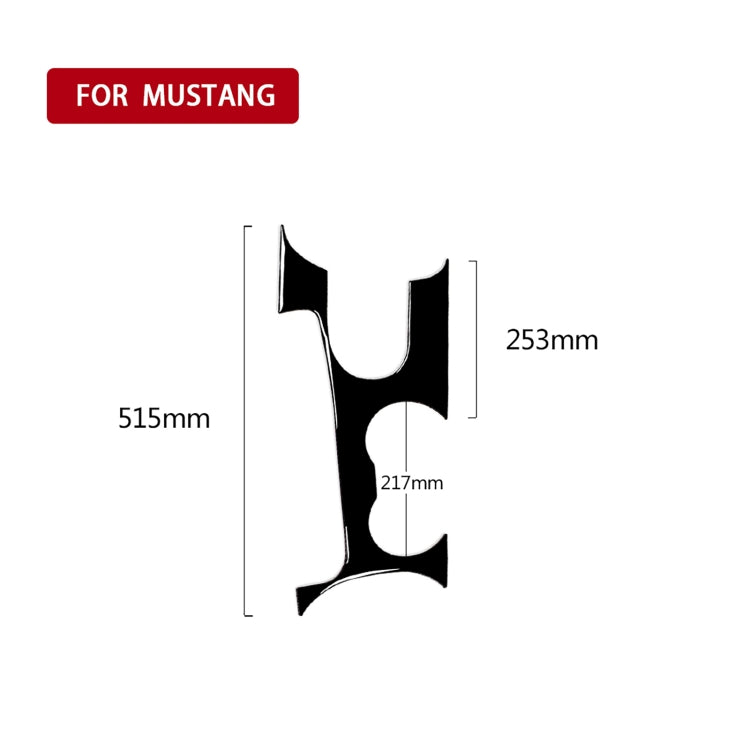 For Ford Mustang 2015-2020 Car Gear Panel Decorative Sticker, Left and Right Drive Universal, For Mustang 2015-2020