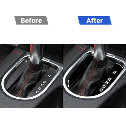 For Ford Mustang 2015-2020 Car Right Drive Gear Shift Pad Decorative Sticker, For Mustang 2015-2020, Gear Shift Pad, Left Drive