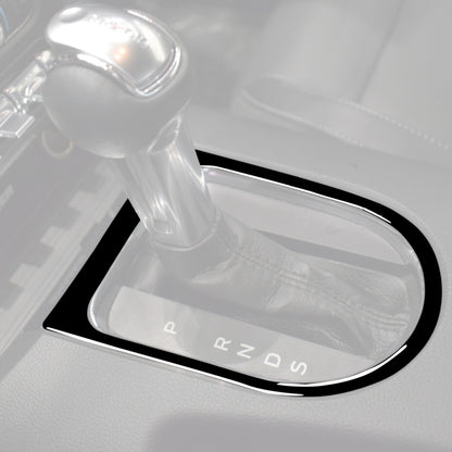 For Ford Mustang 2015-2020 Car Gear Panel Frame Decorative Sticker, Left and Right Drive Universal, For Mustang 2015-2020, Gear Frame