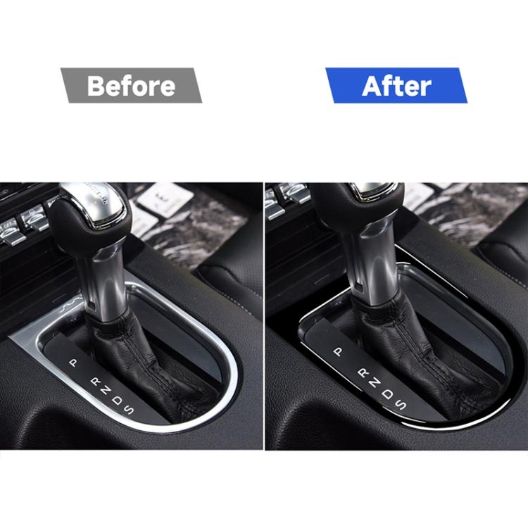 For Ford Mustang 2015-2020 Car Gear Panel Frame Decorative Sticker, Left and Right Drive Universal, For Mustang 2015-2020, Gear Frame