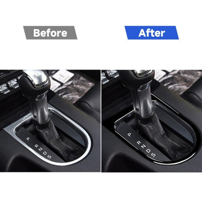 For Ford Mustang 2015-2020 Car Gear Panel Frame Decorative Sticker, Left and Right Drive Universal, For Mustang 2015-2020, Gear Frame