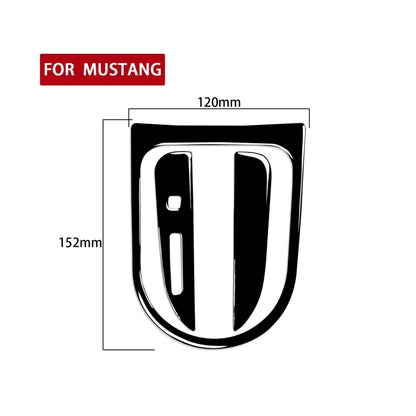 For Ford Mustang 2015-2020 Car Left Drive Gear Panel Frame Decorative Sticker Set, Set For Ford Mustang 2015-2020, Left Drive