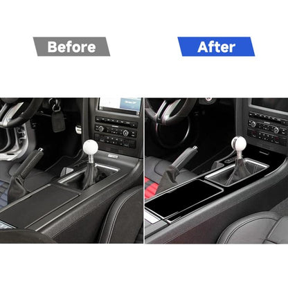 For Ford Mustang 2009-2013 Car Left Drive Gear Panel Decorative Sticker Set, For Mustang 2009-2013