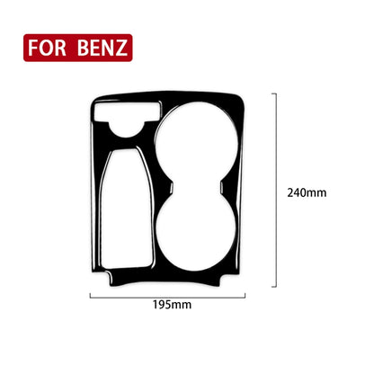Car Left Drive Central Armrest Box Cup Holder Frame Decorative Sticker For Mercedes-Benz GLK 2008-2015, For GLE 2015-2018, Cup Holder Frame, Left Drive