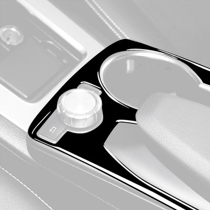 Car Left Drive Central Armrest Box Cup Holder Frame Decorative Sticker For Mercedes-Benz GLK 2008-2015, For GLE 2015-2018, Cup Holder Frame, Left Drive