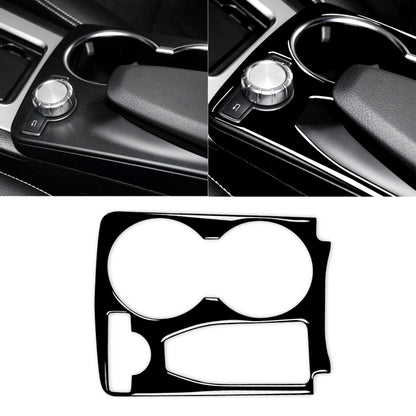 Car Left Drive Central Armrest Box Cup Holder Frame Decorative Sticker For Mercedes-Benz GLK 2008-2015, For GLE 2015-2018, Cup Holder Frame, Left Drive