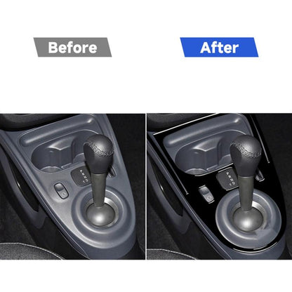 Car Left Drive Central Gear Panel Decorative Sticker For Mercedes-Benz Smart 2016-2021, For Smart 2016-2021, Gear Panel, Left Drive