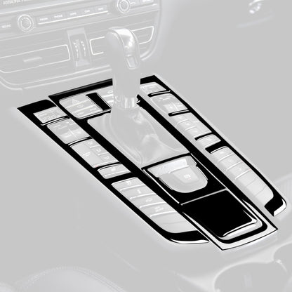 For Porsche Macan 2014-2021 Car Gear Panel Decorative Sticker 5pcs / Set, Left and Right Drive Universal, For Macan 2014-2021, Gear Panel Set