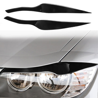 Pair Car Lamp Eyebrow Soft Decorative Sticker for BMW 3 Series E90 2005-2012, For BMW 3 Series E90 2005-2012