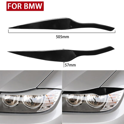 Pair Car Lamp Eyebrow Soft Decorative Sticker for BMW 3 Series E90 2005-2012, For BMW 3 Series E90 2005-2012