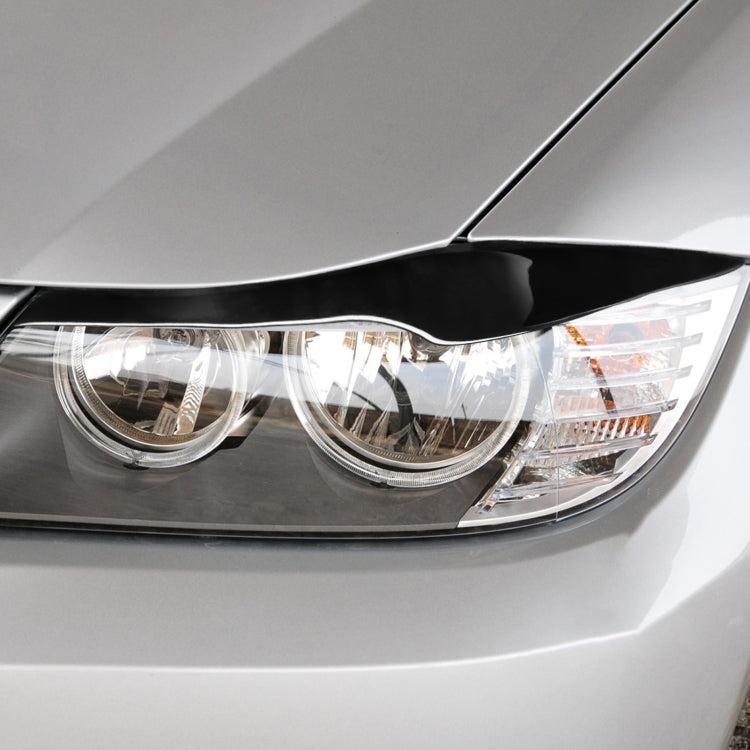 Pair Car Lamp Eyebrow Soft Decorative Sticker for BMW 3 Series E90 2005-2012, For BMW 3 Series E90 2005-2012