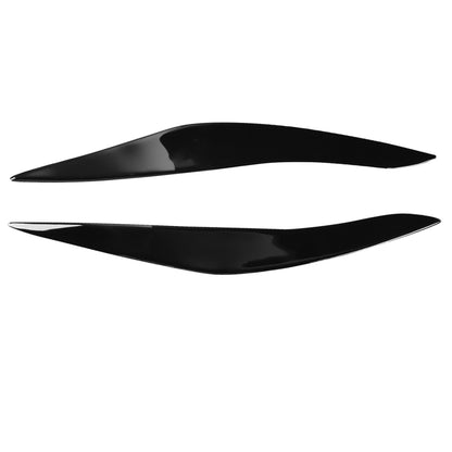 Pair Car Lamp Eyebrow Soft Decorative Sticker for BMW 5 Series F10 2010-2013, For BMW 5 Series F10 2010-2013