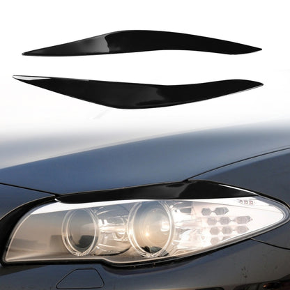 Pair Car Lamp Eyebrow Soft Decorative Sticker for BMW 5 Series F10 2010-2013, For BMW 5 Series F10 2010-2013