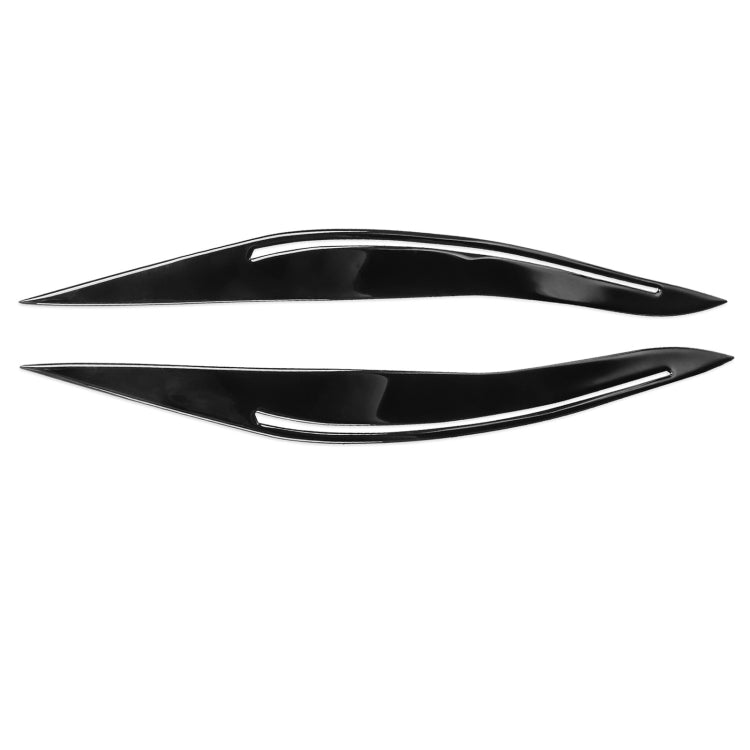 Pair Car Lamp Eyebrow Soft Decorative Sticker for BMW 5 Series F10 2010-2013, with Hole, For BMW 5 Series F10 2010-2013, with Hole