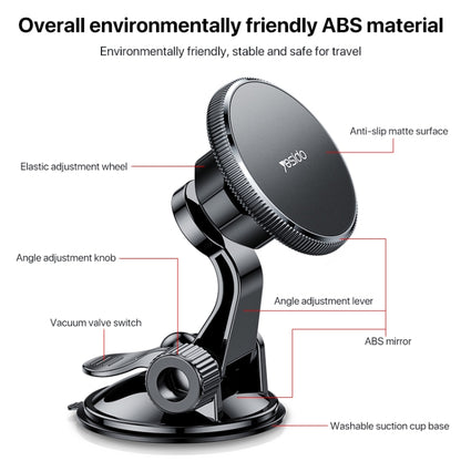 Yesido C177 Mini Suction Cup Type Magsafe Magnetic Car Holder, C177