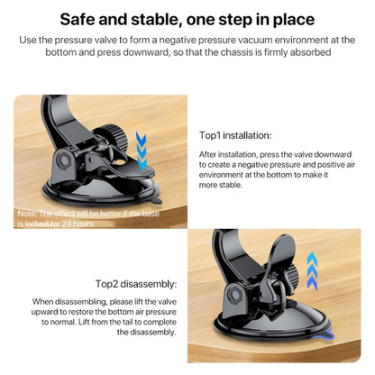 Yesido C177 Mini Suction Cup Type Magsafe Magnetic Car Holder, C177