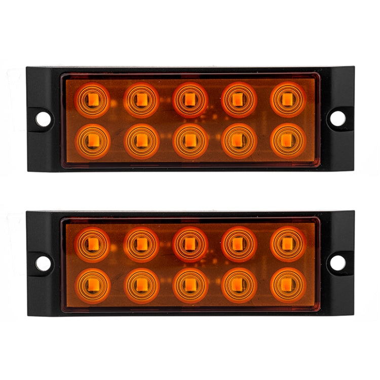 2pcs Car / Truck 10LEDs Side Marker Indicator Lights Bulb Lamp, MK-017 (Red), MK-017 (White), MK-017(Orange)