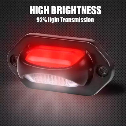 2pcs Car / Truck 12-24V 8LEDs Dual Color Side Marker Indicator Lights Bulb Lamp, MK-113