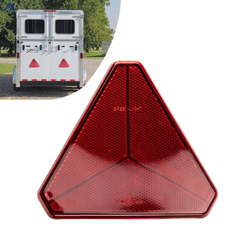 Trucks Trailers RV Triangular Red Reflector, Self Adhesive