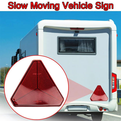 Trucks Trailers RV Triangular Red Reflector, Self Adhesive