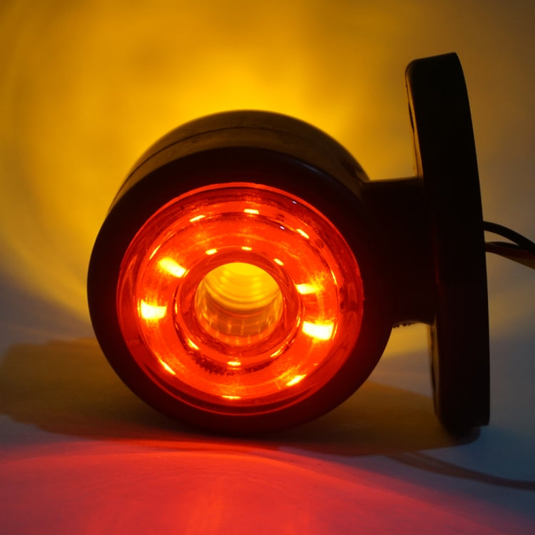 2pcs Car / Truck 12-30V 20LEDs Red Yellow Side Marker Indicator Lights Bulb Lamp, MK-180