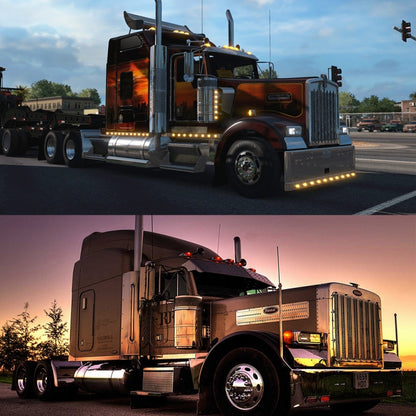 2pcs Car / Truck 12-30V 20LEDs Red Yellow Side Marker Indicator Lights Bulb Lamp, MK-180