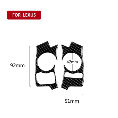 Car Carbon Fiber Steering Wheel Button Decorative Sticker for Lexus IS250 NX200 200t 300h 2013-2020, A Style, Steering Wheel Button A Style