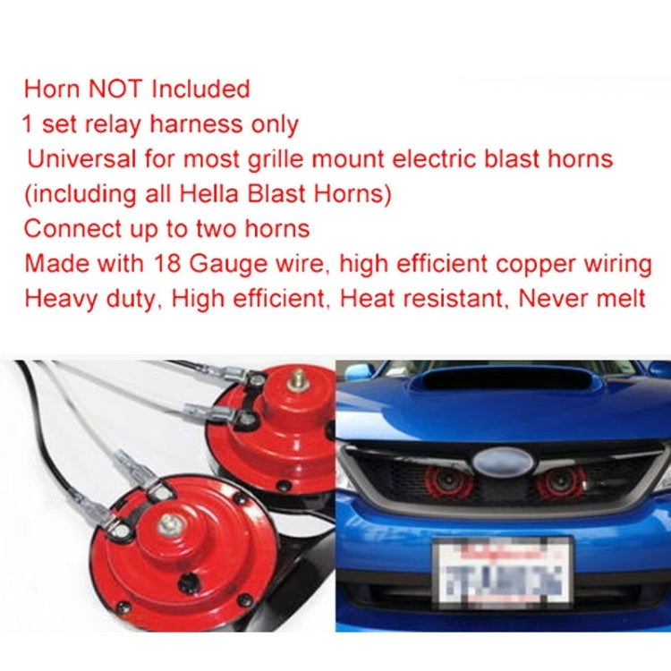 24V Horn Wiring Harness Relay Kit for Car Truck Grille Mount Blast Tone Horns, 24V Horn Wiring Harness Relay Kit