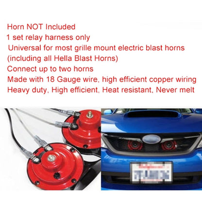 24V Horn Wiring Harness Relay Kit for Car Truck Grille Mount Blast Tone Horns, 24V Horn Wiring Harness Relay Kit