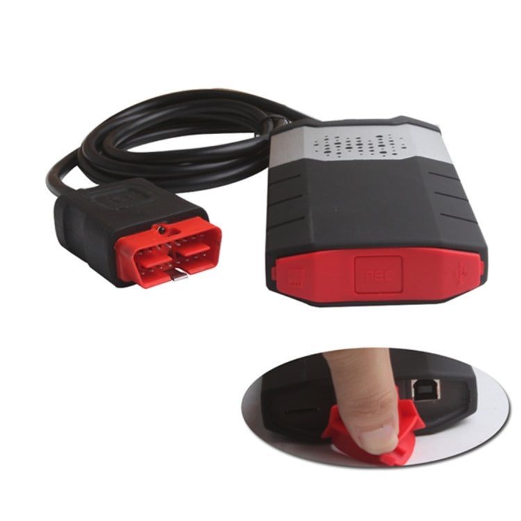 Car Bluetooth Diagnostic Cables Aluminum Alloy OBD2 Diagnostic Tool Delphi DS150E, Aluminum Alloy (Red), Aluminum Alloy (Gold)