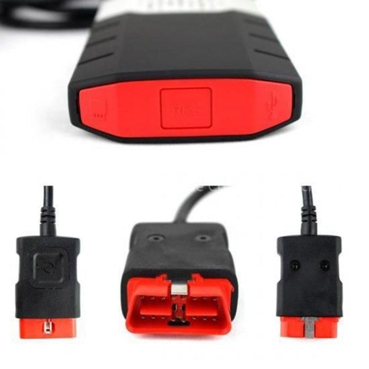 Car Bluetooth Diagnostic Cables Aluminum Alloy OBD2 Diagnostic Tool Delphi DS150E, Aluminum Alloy (Red), Aluminum Alloy (Gold)